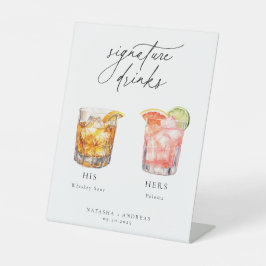 Expositor En L Bebidas de firma de cócteles contemporáneos