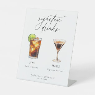 Expositor En L Bebidas de firma de cócteles contemporáneos
