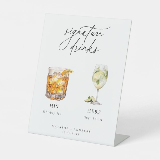 Expositor En L Bebidas de firma de cócteles contemporáneos (Anverso)