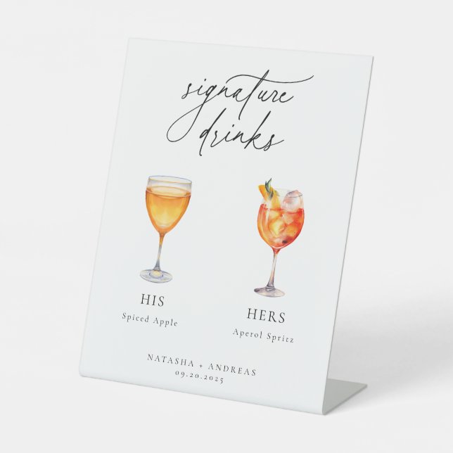 Expositor En L Bebidas de firma de cócteles contemporáneos (Anverso)