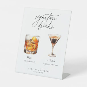 Expositor En L Bebidas de firma de cócteles contemporáneos