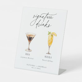 Expositor En L Bebidas de firma de cócteles contemporáneos