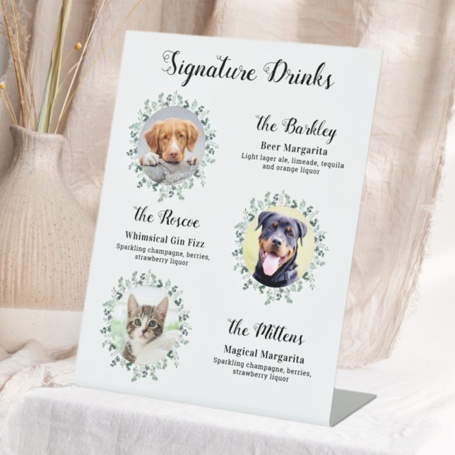 Expositor En L Bebidas de firma personalizadas 3 Bodas de Mascota (Subido por el creador)