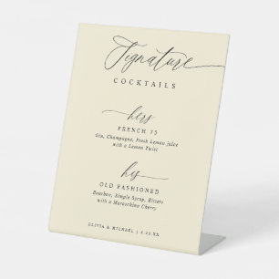 Expositor En L Bebidas Destacadas Elegantes Modernas Bodas Cream