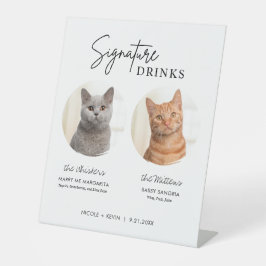 Expositor En L Bebidas Destacadas para Bodas de Gatos Bar de Cóct