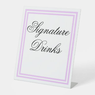 Expositor En L Bebidas Elegantes Minimales Ligeras Purple Signatu