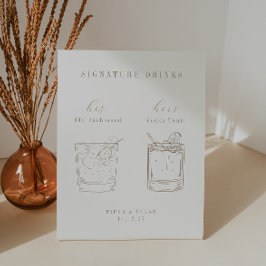 Expositor En L Bebidas emblemáticas de boda OASIS