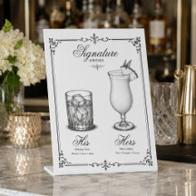 Bebidas emblemáticas de boda para él y ella
