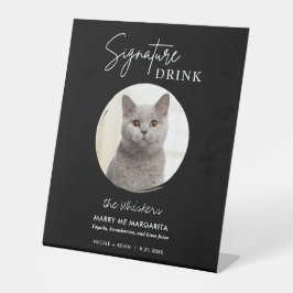Expositor En L Bebidas emblemáticas de la boda de gatos Bar de có