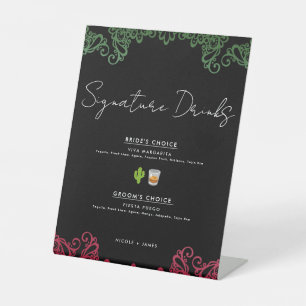 Expositor En L Bebidas emblemáticas de la fiesta de boda con enca
