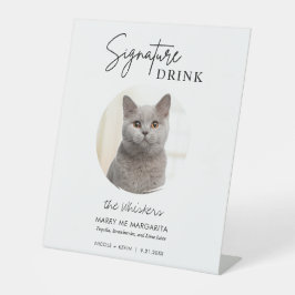 Expositor En L Bebidas emblemáticas para boda de gato Cocktail Ba