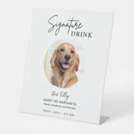 Expositor En L Bebidas emblemáticas para la boda de perros