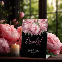 Bebidas para la Despedida de Soltera con Peonías R