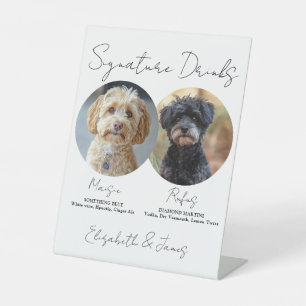 Expositor En L Bebidas Signature Bodas Mascotas Perros 2 Fotos