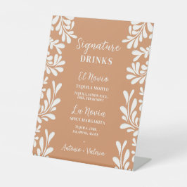 Expositor En L Bebidas Signature de Boda Talavera Mexicana