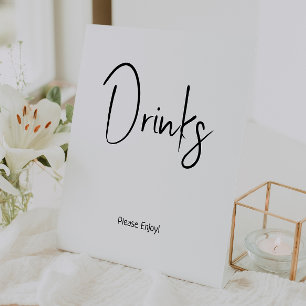 Expositor En L Bebidas simples de Baby Shower neutra moderna
