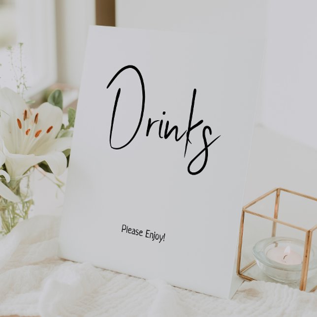 Expositor En L Bebidas simples de Baby Shower neutra moderna (Subido por el creador)