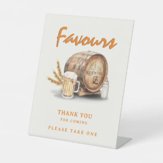 Expositor En L Beer Diaper Baby Shower Favores Gracias