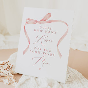 Expositor En L BELLA Rubor Bow Tying the Knot Kisses for Mrs.