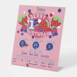 Expositor En L Berry First Birday Milestone Board