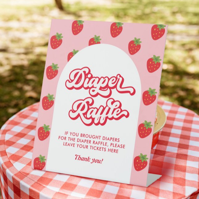 Expositor En L Berry Sweet Baby Shower Game Diaper Raffle (Subido por el creador)