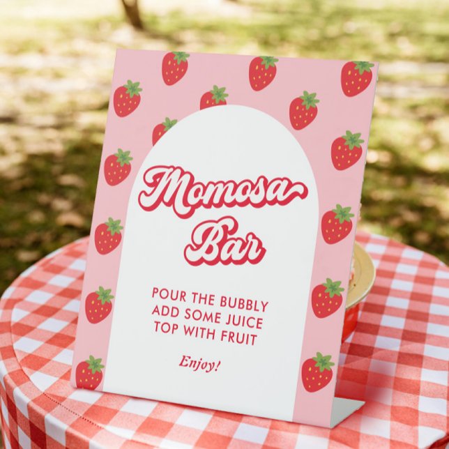 Expositor En L Berry Sweet Baby Shower Tema Momosa Bar (Subido por el creador)