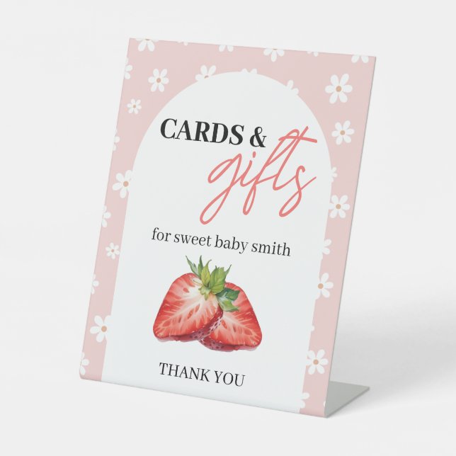 Expositor En L Berry Sweet Cards & Gifts Sign (Anverso)