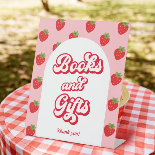 Expositor En L Berry Sweet Strawberry Baby Shower Books and Gift (Subido por el creador)