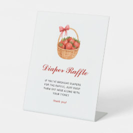 Expositor En L Berry Sweet Strawberry Baby Shower Diaper Raffle