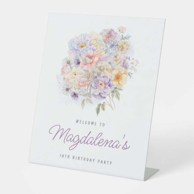 Expositor En L Bienvenida a Bouquet de la Flor de Primavera de la (Anverso)