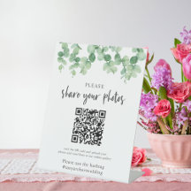 Bienvenida a código QR del álbum de fotos del Boda