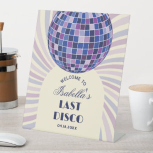 Expositor En L Bienvenida a la Bachelorette Groovy Last Disco Ret