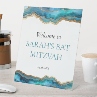 Expositor En L Bienvenida a la Bat o Bar Mitzvah de Blue Gold Aga