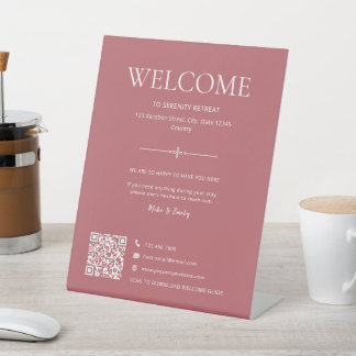 Expositor En L Bienvenida a la casa de vacaciones Airbnb QR Dusty