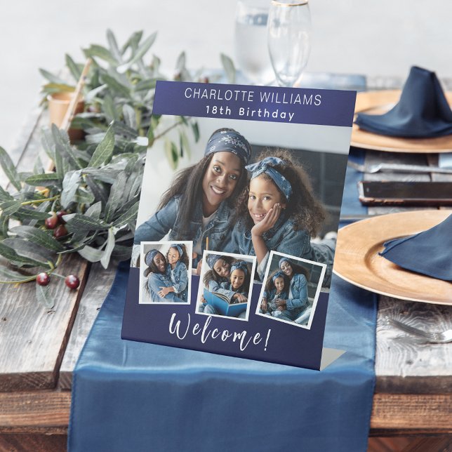 Expositor En L Bienvenida a la fiesta de cumpleaños del collage d (Subido por el creador)