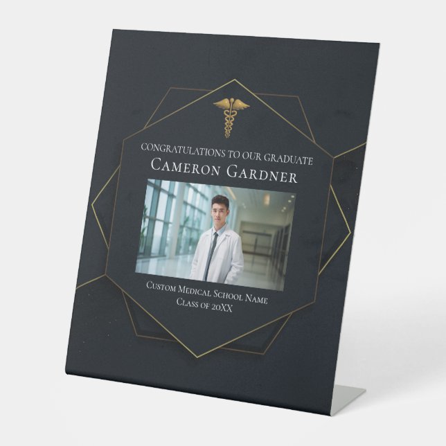 Expositor En L Bienvenida a la fiesta de graduación fotográfica d (Anverso)