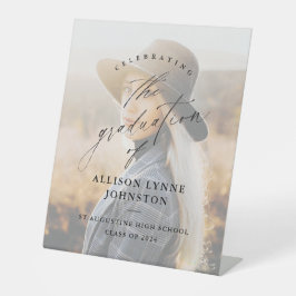 Expositor En L Bienvenida a la graduación de fotos con guión eleg