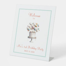 Expositor En L Bienvenida a la pastelería surrealista de cumpleañ