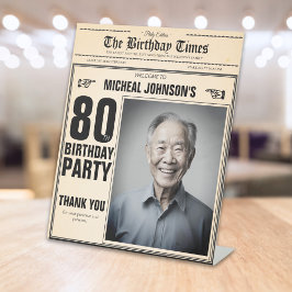 Expositor En L Bienvenida a los 80 cumpleaños del Personalizado d