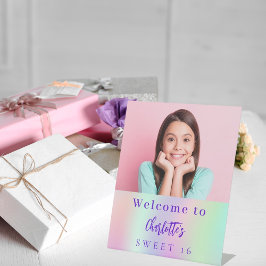 Expositor En L Bienvenida a los fiestas de la personalizado holog