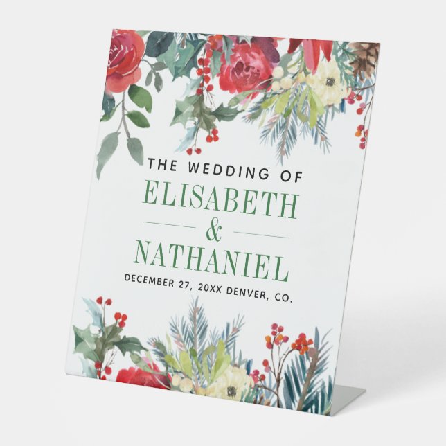 Expositor En L Bienvenida a los navidades bodas (Anverso)