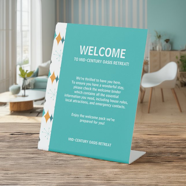 Expositor En L Bienvenida al Alquiler de Vacaciones Invitado Retr (Subido por el creador)