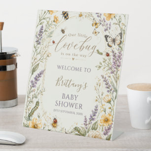 Expositor En L Bienvenida al Baby Shower Little Love Bug