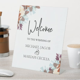 Expositor En L Bienvenida Al Boda | Bienvenida a Boda Floral