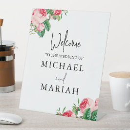 Expositor En L Bienvenida Al Boda | Bienvenida a Boda Floral