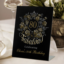 Bienvenida al cumpleaños fabuloso Floral de Oro Ne