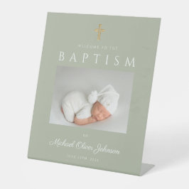 Expositor En L Bienvenida al elegante chico de foto de la cruz ve