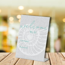Bienvenida con contraseña Wi-Fi Airbnb de alquiler