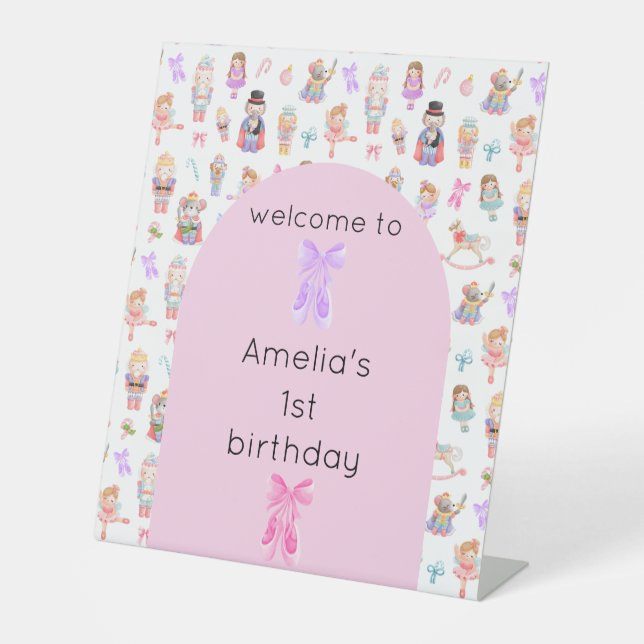 Expositor En L Bienvenida de cumpleaños de Nutcracker (Anverso)