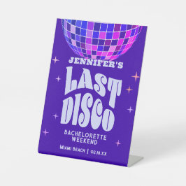 Expositor En L Bienvenida Retro Groovy Disco Bachelorette Weekend